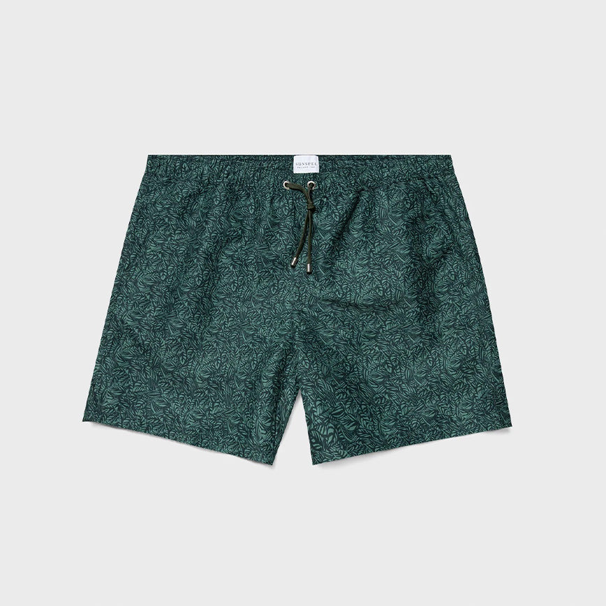 Printed Drawstring Swim Shorts