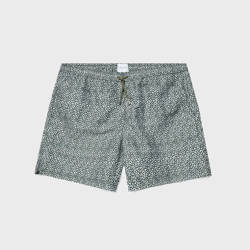 Printed Drawstring Swim Shorts