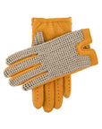 Crochet Back Peccary Leather Gloves