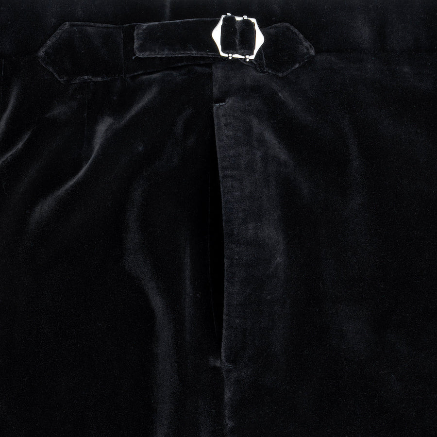 Black Velvet Trousers