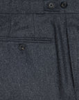 Three-Piece Charcoal Flannel Suit