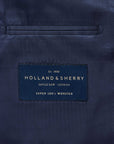 Navy Doeskin Blazer with Brass Buttons