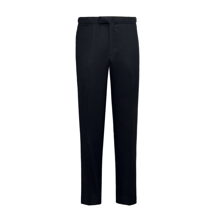 Three-Piece Black Flannel Suit