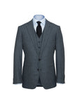 Three-Piece Mid Grey Flannel Suit