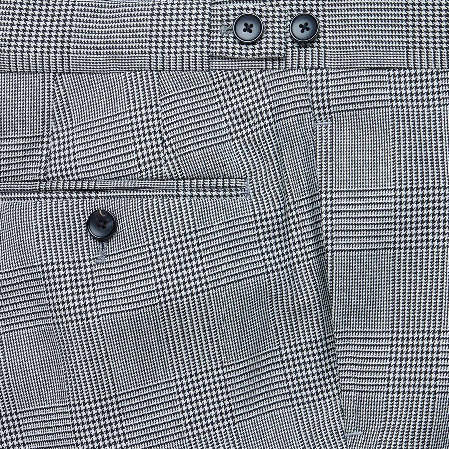 Two-Piece Mid-Grey Glen Check Suit