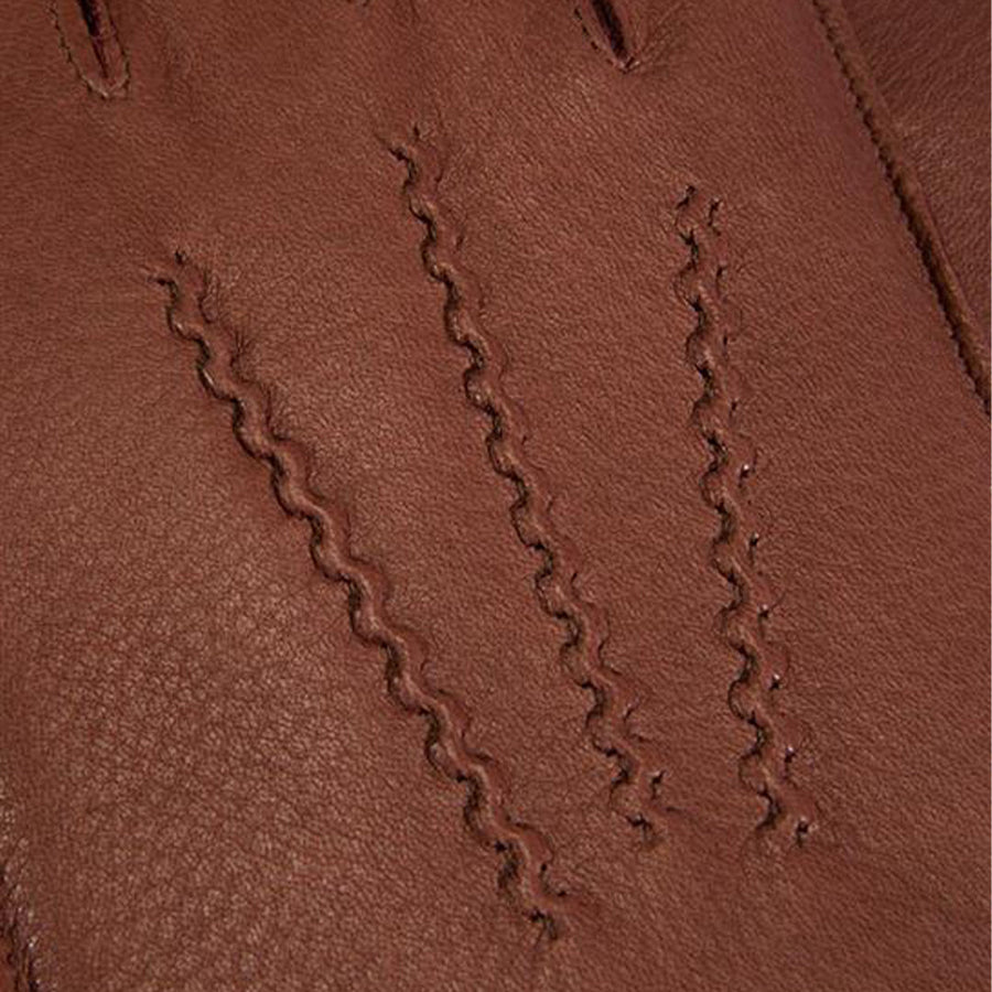 Fur-Lined Deerskin Leather Gloves