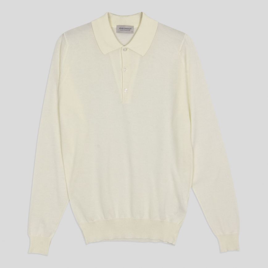 Cbelper Merino Wool and Sea Island Cotton Polo Shirt