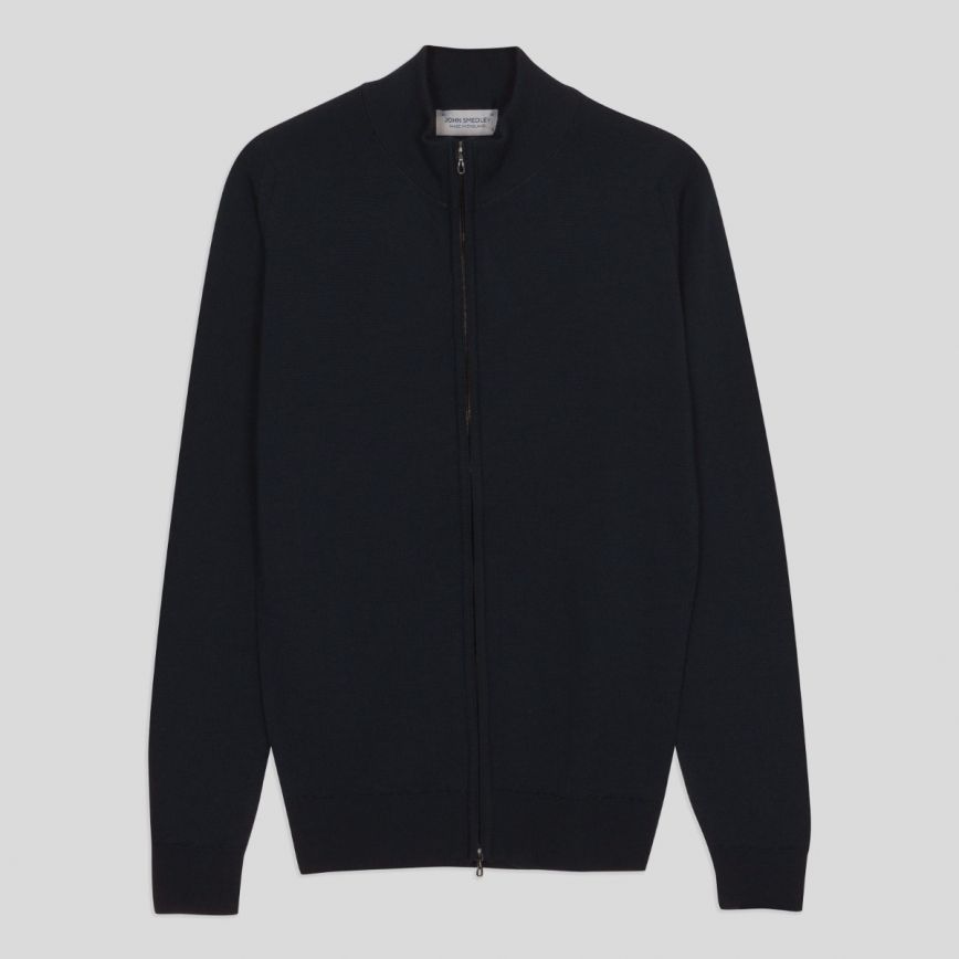 Claygate Merino Wool Zip Cardigan