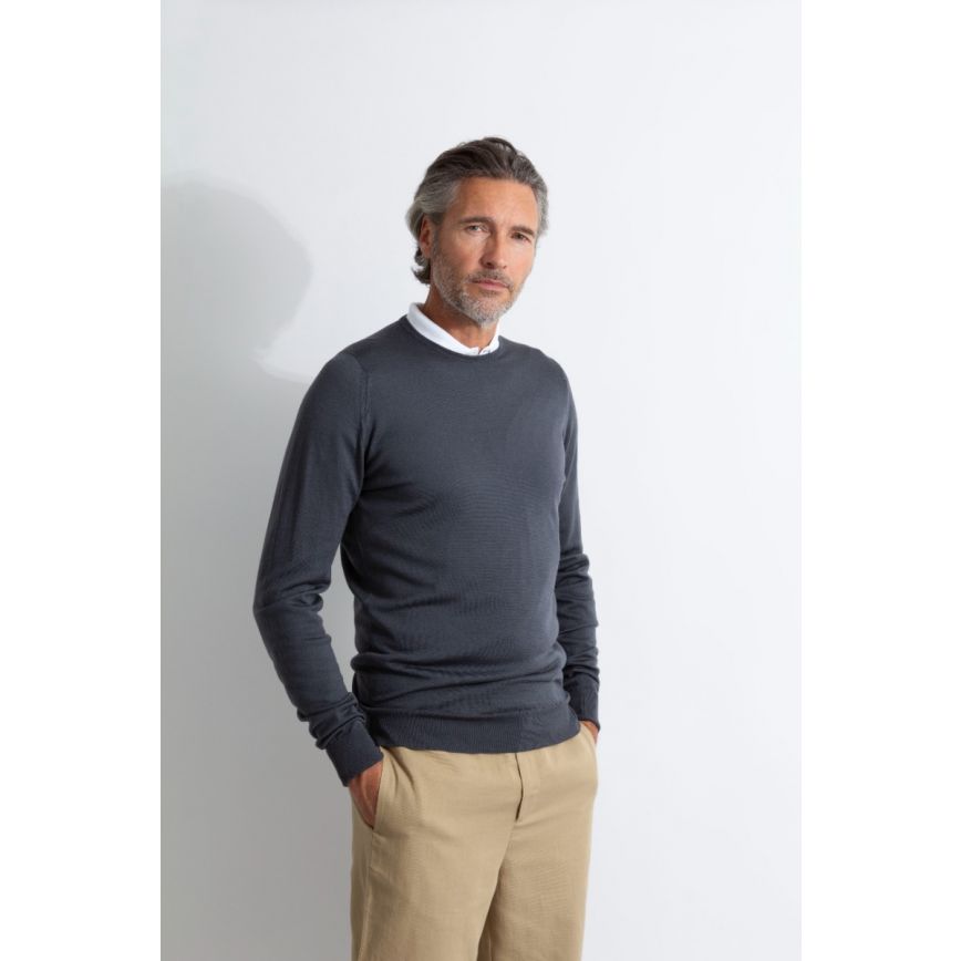 Lundy Merino Wool Crew Neck Pullover