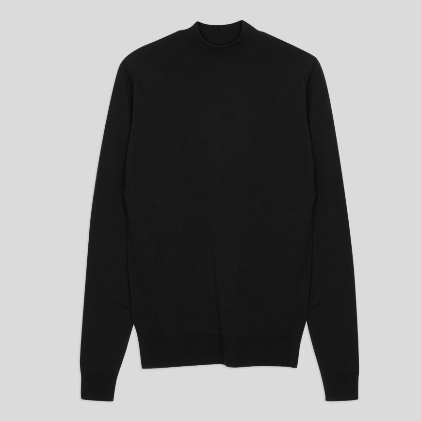 Harcourt Merino Wool Mock Turtle Neck