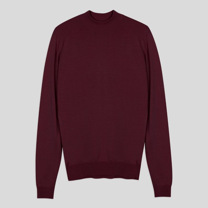Harcourt Merino Wool Mock Turtle Neck