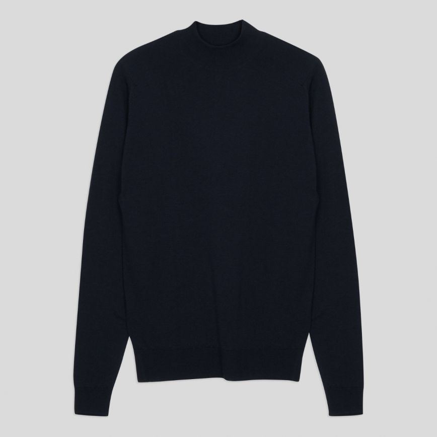 Harcourt Merino Wool Mock Turtle Neck