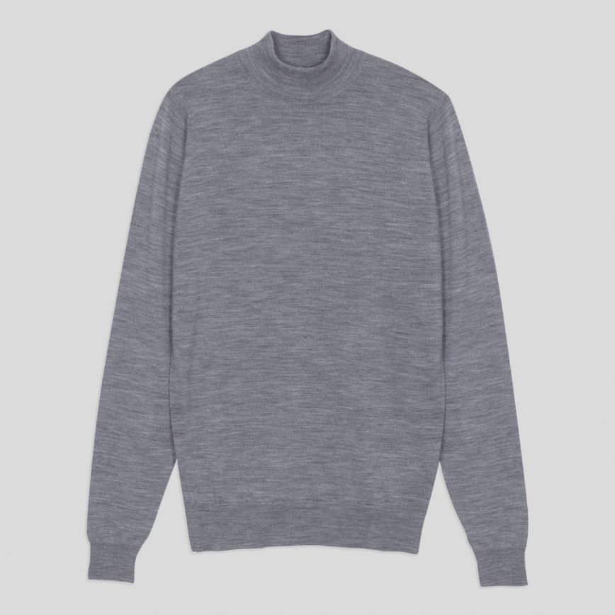 Harcourt Merino Wool Mock Turtle Neck