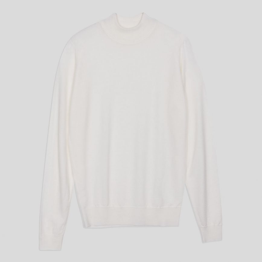 Harcourt Merino Wool Mock Turtle Neck