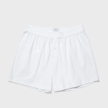 Cellular Cotton One‑Button Shorts