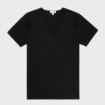 Superfine Cotton Underwear V‑Neck T‑shirt