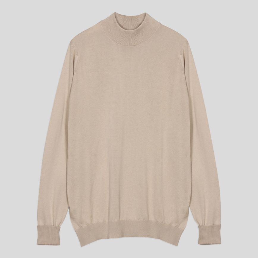 Oakdale Sea Island Cotton Mock Turtle Neck